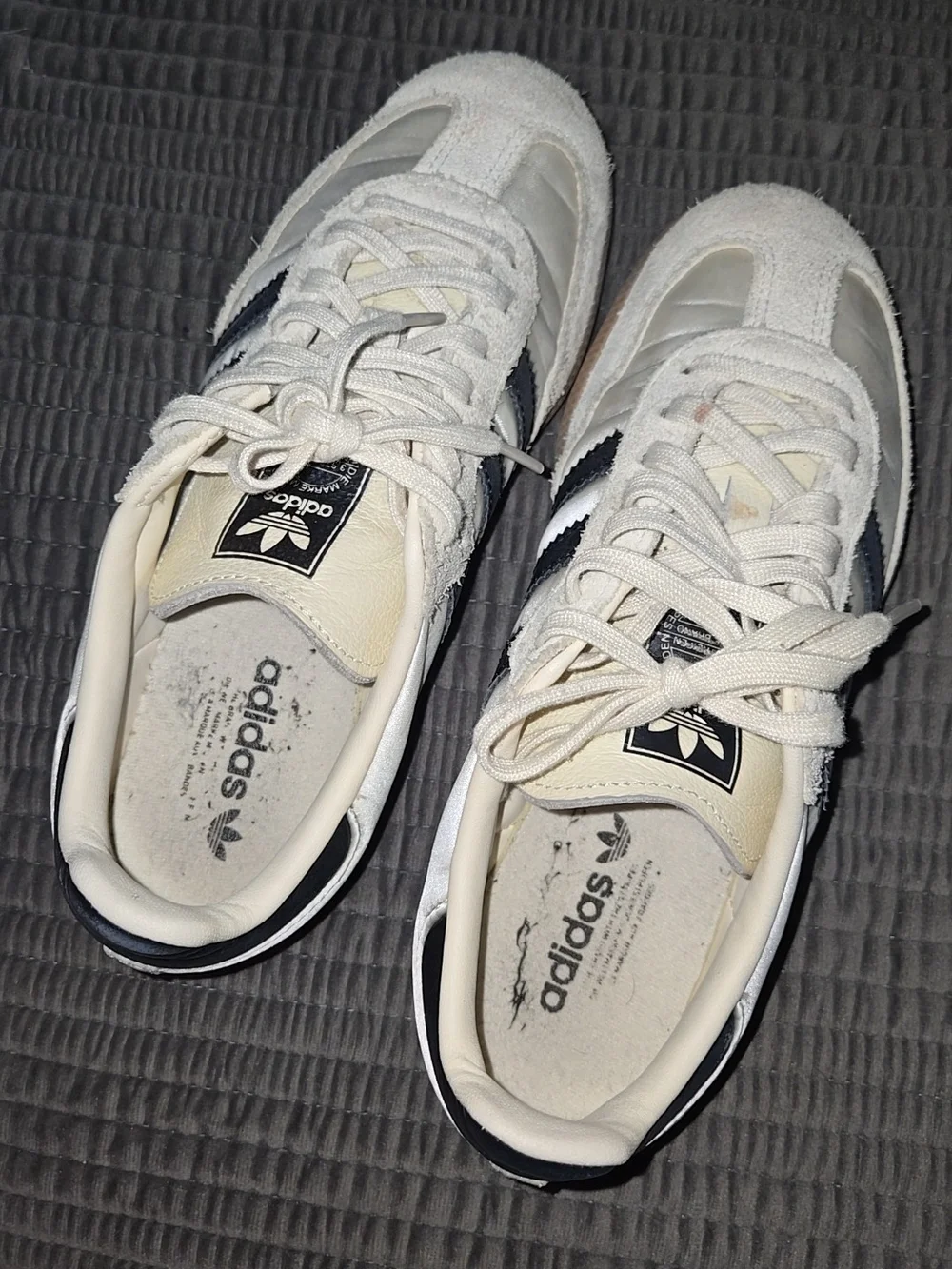adidas Kids Cream & Black Retro Sneakers